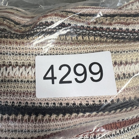 G by Giuliana Cardigan Womens XXS Black Label Striped Open Front Boho Knit Sweat - Picture 12 of 12